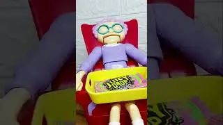 Don't get her Juicy Drop Taffy!!! 👵👵👵 #shorts #greedygranny #grandma #candy #funnytoys