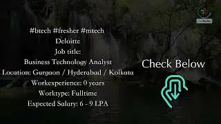 Business Technology Analyst (Deloitte)
