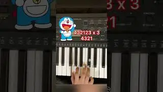 DORAEMON Theme Song EASY Piano Tutorial 🔥#shorts #youtubeshorts  #pianotutorial