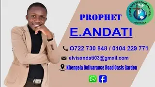 WANAOPANGA KUKUMALIZA WAMALIZIKE WENYEWE...BY BISHOP  ANDATI 