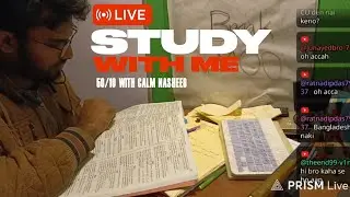 LIVE Study With Me | 4-Hour 50/10 Focus Sprint 📚 Calm Nasheed