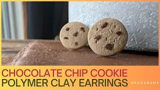 Chocolate Chip Cookie Earrings - Polymer Clay Fake Food Studs
