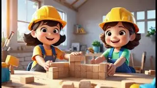 Creative Construction Crew | Fun Building Song for Kids | Toddler Nursery Rhyme About Construction