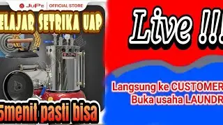 STEAM IRON tutorial by JUPE laundry machine