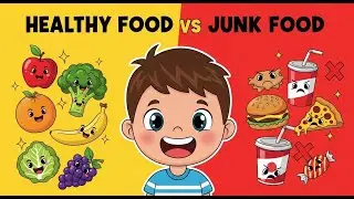 Healthy Food vs Junk Food 🥦🍔 | Fun Kids Learning Cartoon | Bright Kids TV