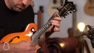 Collings MF5V Mandolin, Flamed Maple & Italian Spruce, Tangerine Burst demo