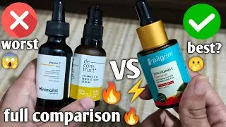 Deconstruct vs Minimalist vs Pilgrim Vitamin C Serum | Best Vitamin C Serum in India 2025