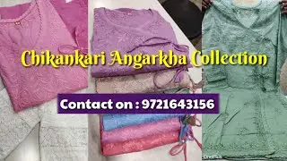 Chikankari Angarkha set 👗 | Cotton Angarkha With Paint ✨ | Lucknowi Collection |#cotton #chikankari