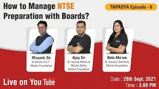 How to Manage NTSE preparation with Boards❓