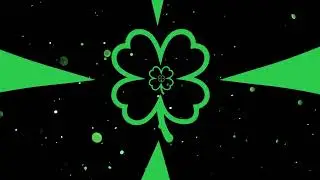 Four-Leaf Clover Looping Background | 1 hour Lucky Shamrock Animated Video 4K