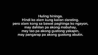 Huling hininga (tagalog spoken poetry) original composition 