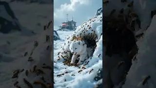 🐺 Snow Wolf Cub Covered in Bees! Extreme Arctic Rescue Mission!  #animals  #cute #rescue #wildlife