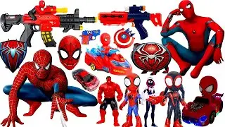 Spider-man pop toy series Unbox,Marvel hero toy figures,pop action dolls,Spider-Man pop toys guns