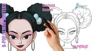 CARA MENGGAMBAR SUNLIGHT SISTERS DARI KPOP DEMON HUNTERS | THE THIRD | FULL STEP BY STEP 🎨