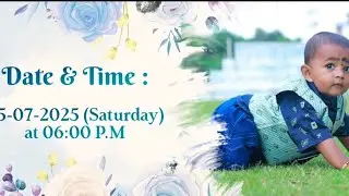 Latest Birthday Invitation video🎉🎂|1st birthday|baby birthday|ideas|subscribe|@Krithikvirat05