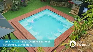 Turn Your Backyard Into an Oasis with Hydro One Fiberpool&reg;! 🏝️✨ (THIS POOL HAS 16 SPA JETS!)