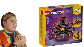 Building LEGO Creator Jumping Spider Set And Reviewing 