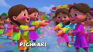 Holi | Indian Festival English Nursery Rhymes & Kids Songs