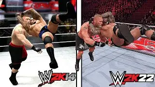 WWE 2K14 Vs WWE 2K22! (Finishers Comparison)