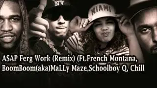ASAP Ferg - Work Remix ft. ASAP Rocky, French Montana, Mally Maze & SchoolBoy Q (Official Video BTS