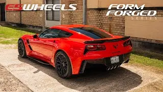 C7 Corvette Grand Sport on E5 Wheels Gloss Black Sebring