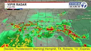 8/11/25 - Severe storm coverage in the Texas panhandle
