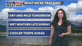 Dry and mild Saturday, changes arrive by end of the weekend