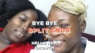 Getting Rid Of Split Ends On Client's Hair|| 6 months Post Results|| Salon Edition