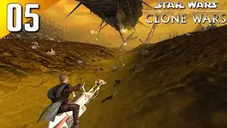 The Clone Wars: 100% (Jedi Master) Walkthrough Part 5 - Scrap Yard Pursuit (No Commentary)
