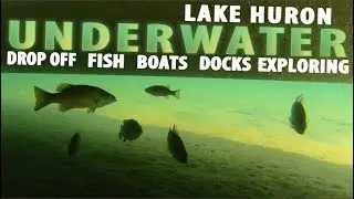 RELAXING UNDERWATER FOOTAGE - WITH NARRATION - FISH - BOATS - DOCKS. GREAT LAKES VIDEO.