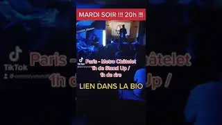 SORTIR &Agrave; PARIS LES MARDIS SOIRS ! 1h de STAND UP ! #shorts