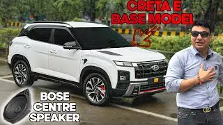 CRETA 2024 E MODEL CAME FOR BOSE CENTRE SPEAKER & MONTEGO 990🔥🔥| GENUINE MODIFICATION | 📞7977662321