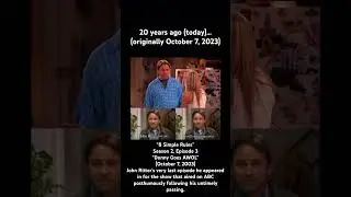 &ldquo;8 Simple Rules&rdquo; S2 E3 &ldquo;Donny Goes AWOL&rdquo; (October 7, 2003) (John Ritter&rsquo;s Last Episode for the Show)