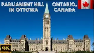 WALKING TOUR PARLIAMENT HILL OF OTTOWA【4K】 - ONTARIO, CANADA Street Tour - 4K #travelvlog
