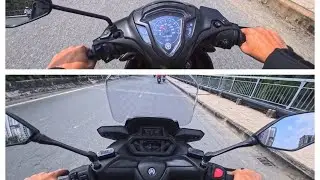 Jupiter fi & XMAX. 2 chiếc xe Yamaha anh em n&ecirc;n c&oacute; để đi l&agrave;m nha. 