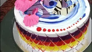 COLOUR SPLASH CELEBRATION  CAKE 🎂 @baagicakedesigns