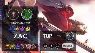 Zac Top vs Yasuo - EUW Grandmaster Patch 10.23