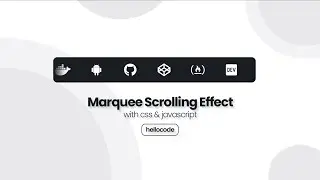 Cara Membuat Marquee Scrolling Effect Dengan HTML CSS Javascript