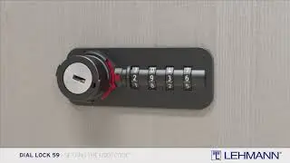DIAL LOCK 59 Fixcode - setting the user code