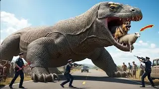 Brave German Shepherd vs. Giant Komodo Dragon | Hero Dog Rescue! 🐕