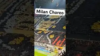 Milan Choreo: AC Milan vs. Borussia Dortmund 09 #milan #bvb #choreo Mailand #bvb09 #ultras