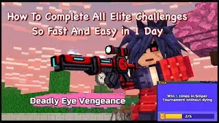 How to Complete all Elite Challenges so fast and easy | Pixel Gun 3D