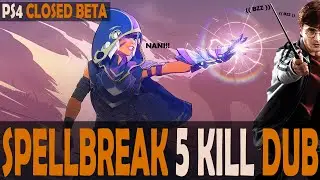 SPELLBREAK - PS4 CLOSED BETA - MY BEST MATCH YET - 5 KILLS AND THE DUB - FROSTMAGE GAMEPLAY!!