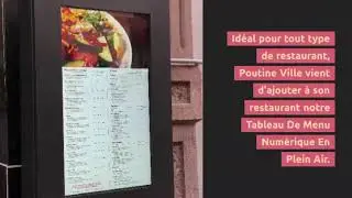 Tableau De Menu Num&eacute;rique En Plein Air