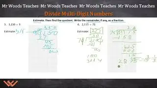 Mr Woods Teaches | Middle School Math Survival Guide | Divide Multi-Digit Numbers  #maths #math