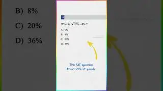 This SAT question tricks 99% of people😳 #digitalsat #satprep