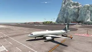 ✈️ Gibraltar - Faro✈️ Airbus ACJ A320 cold and dark. FS2020