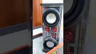 Loa bluetooth bass mạnh V8 nghe nhạc kh&ocirc;ng d&acirc;y vỏ trong suốt kết nối tws 2 loa hỗ trợ usb thẻ