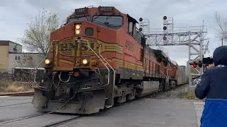 (INSANE LASHUP) CPKC 137 With A BNSF C44-9W Duo!