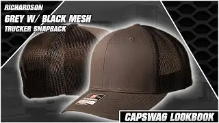 Gray Blank Trucker Snapback Hat | Blank Grey Trucker Snap Cap #Shorts